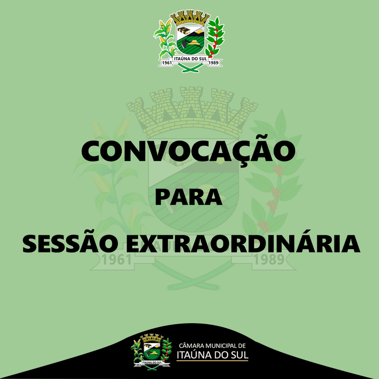 CONVOCAÇÃO EXTRAORDINÁRIA - PADRÃO