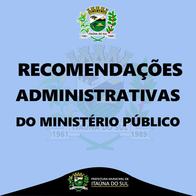 RECOMENDACOES ADMINISTRATIVAS